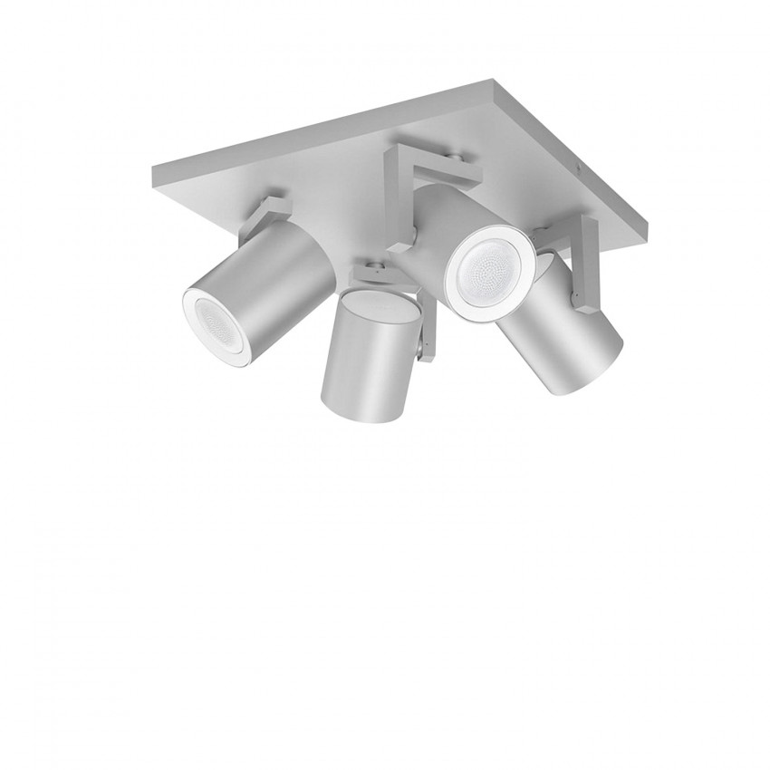 Product van Plafondlamp LED PHILIPS Hue White Color Argenta 4x6W