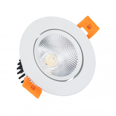 Oczko Downlight LED 7W COB Nastawne Okrągłe Białe Średnica Wycięcia Ø 70 mm Anti Flicker