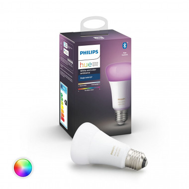 Lampadina LED Smart E27 6.5W A60 PHILIPS Hue White Color - Ledkia