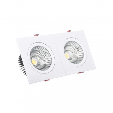 Spot LED Downlight Rectangulaire Double New Madison 10W Coupe 165x75 mm