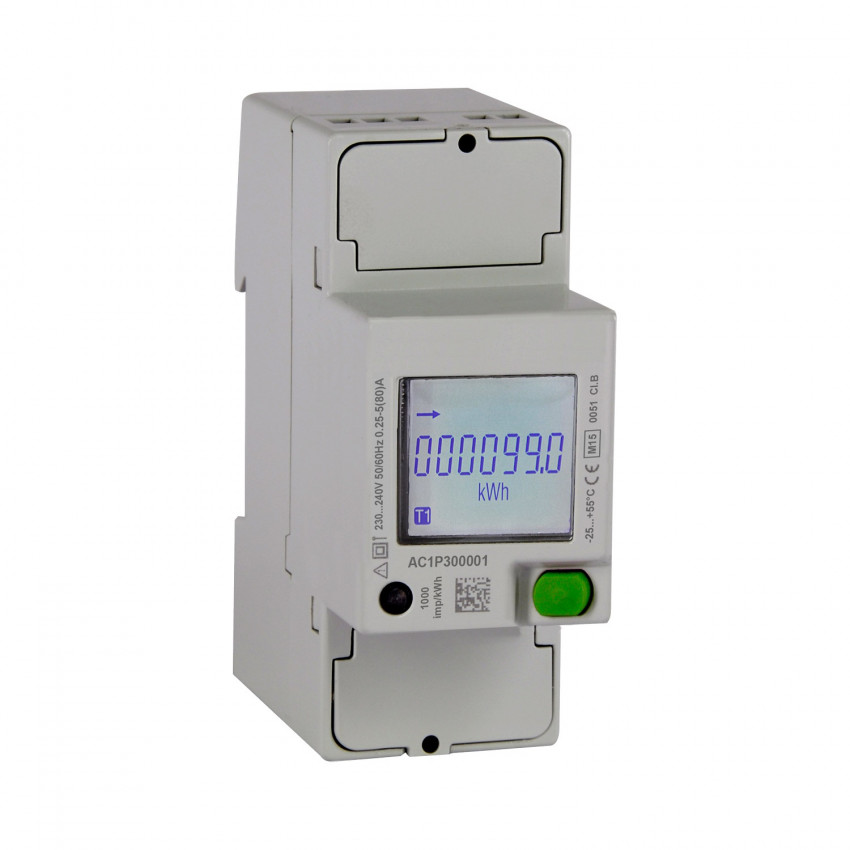 Product van MAXGE 40A Eenfasige Directe Energiemeter met RS485-communicatie 