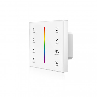 Wall Mounted Tactile Dimmer for RGBW RF LED Strips
