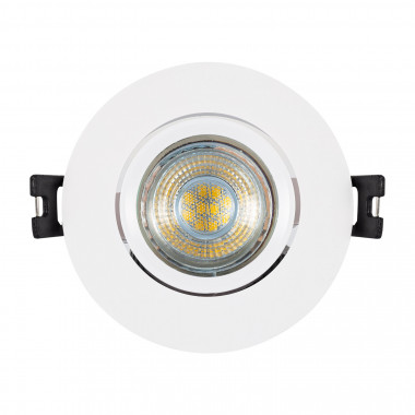 Produit de Collerette Downlight Ronde Orientable pour Ampoule LED GU10/GU5.3 Coupe Ø 75mm