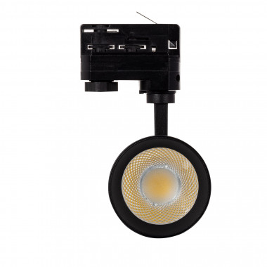 Product van Spotlight New Mallet zwart LED 30W Dimbaar No Flicker voor Driefasige Rail (UGR 15)