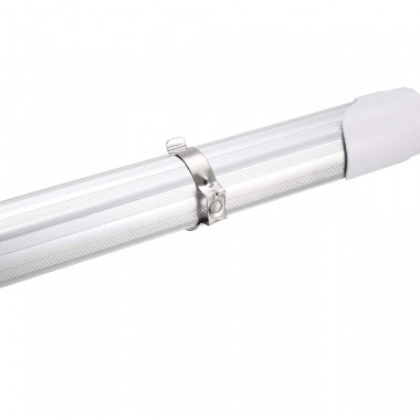 2 Clips de Fixation Aluminium pour Tube LED T8 - Ledkia