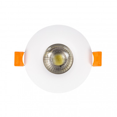 Produit de Collerette Downlight Ronde Design Blanche pour Ampoule LED GU10/GU5.3 Coupe Ø 70mm