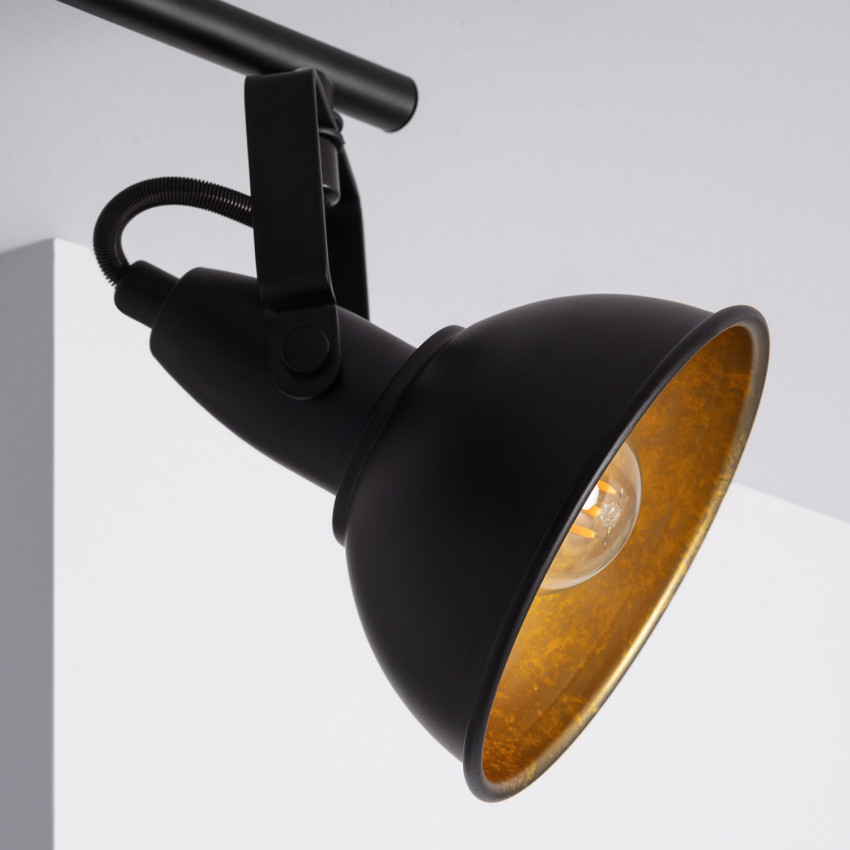 Product of Emer Adjustable Metal 3 Spotlight Ceiling Lamp in Black 