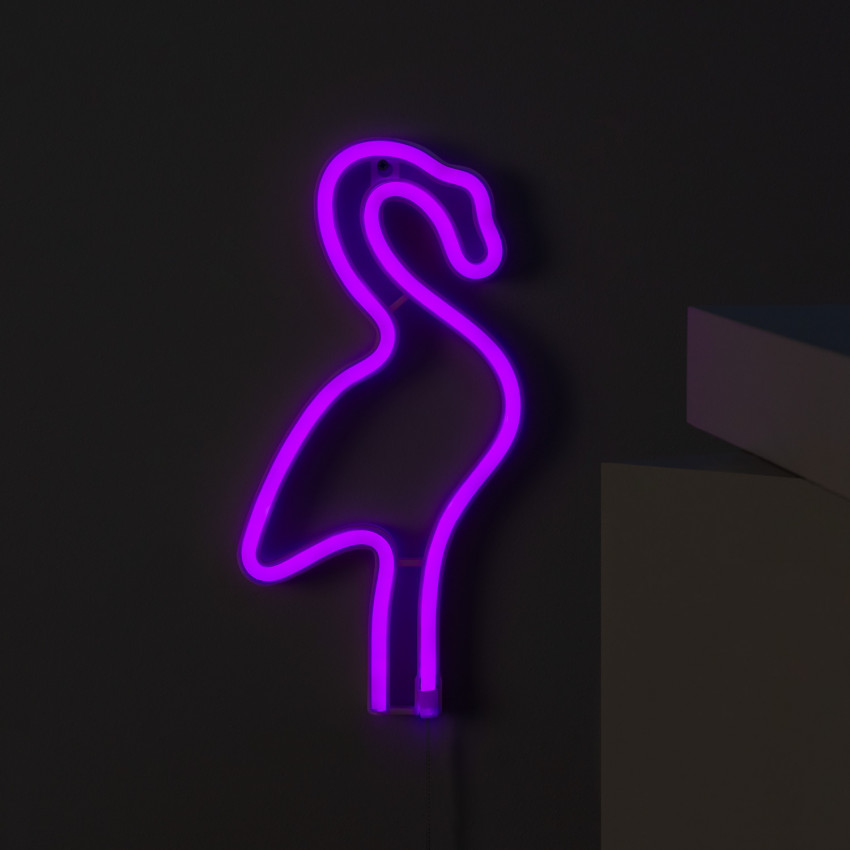 Product of Neon LED Flamingo On Batteries