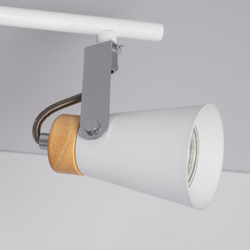 Product of Mara Adjustable Metal & Wood 3 Spotlight Ceiling Lamp