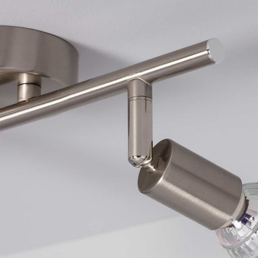 Product of Oasis Adjustable Aluminium 2 Spotlight Ceiling Lamp in Silver