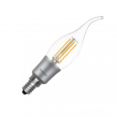 LED Filamentní Žárovka E14 5W 470 lm BA38 PHILIPS Stmívatelná Svíčka