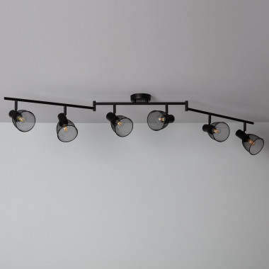 Plafondlamp Grid Richtbaar 6 Spotlights