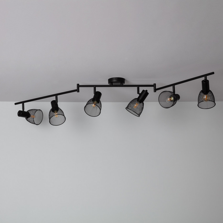 Product van Plafondlamp Grid Richtbaar 6 Spotlights