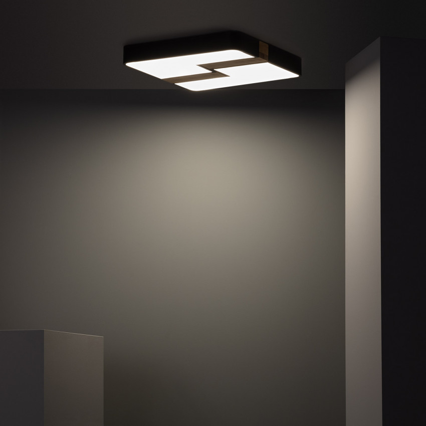 Product van Plafondlamp LED 35W Vierkant  Metaal 480x480 mm CCT Selecteerbaar Brusk 