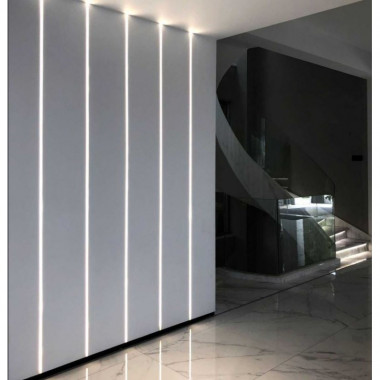 Profilés LED Aluminium encastré plafond double