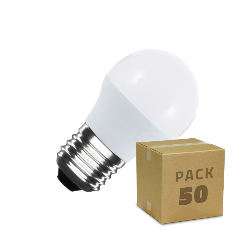 Product van Doos met 50St LED Lampen E27 G45 5W Helder Wit