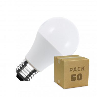 Box of 50 12W A60 E27 LED Bulbs in Daylight 6000K - 6500K