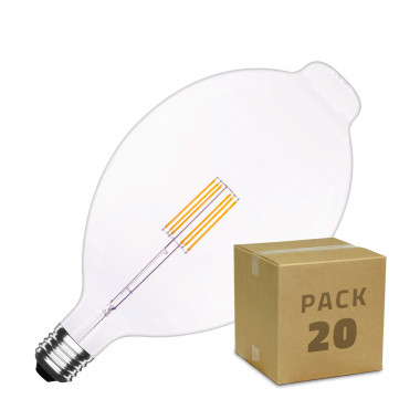 Box of 20W A180 E27 Dimmable Filament Chest LED Bulbs Warm White