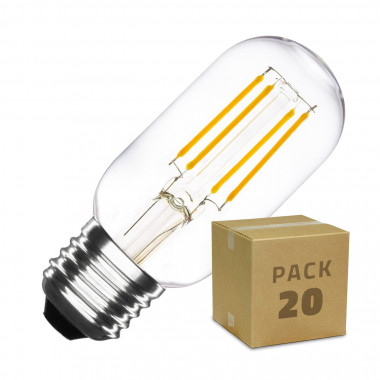 Doos met 20St LED Lampen E27 Dimbare Tory-filament T45 4W Warm Wit