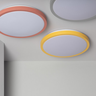 Přisazené Stropní Kruhové 19W LED Svítidlo Faina CCT dle Výběru Výřez Ø400 mm