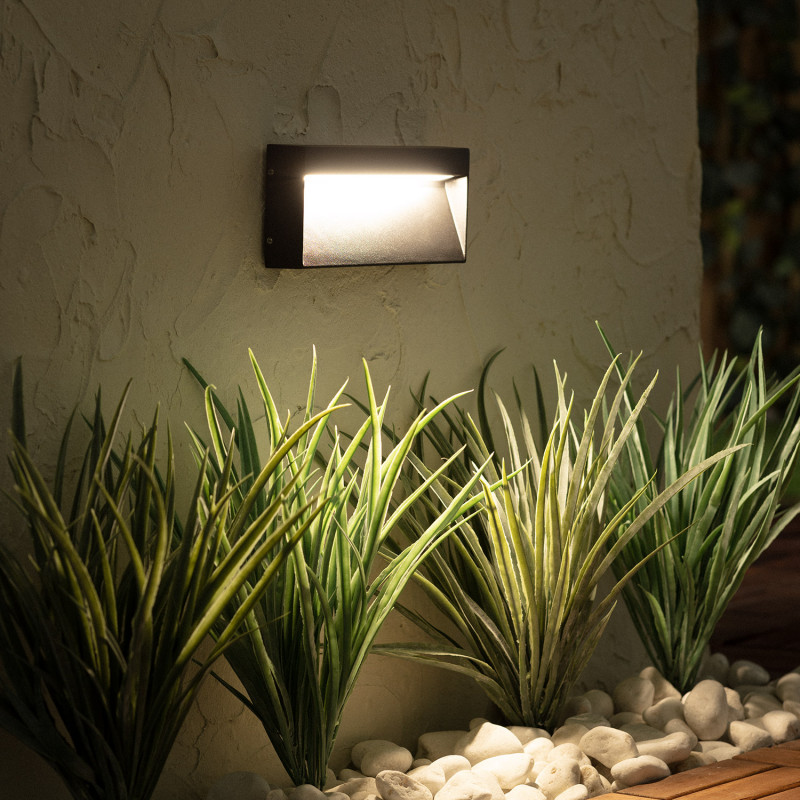 Product van Wandlamp Outdoor LED 6W Opbouw  Columbia Zwart