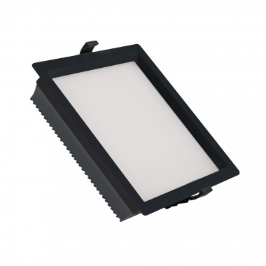 Downlight LED 30W SAMSUNG New Aero Slim Quadrato 130 lm/W Microprismatico (UGR17) LIFUD Nero Foro 210x210mm