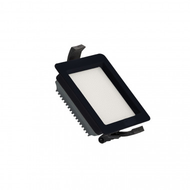 Downlight LED 10W SAMSUNG New Aero Slim Quadrato 130 lm/W Microprismatico (UGR17) LIFUD Nero Foro 85x85 mm
