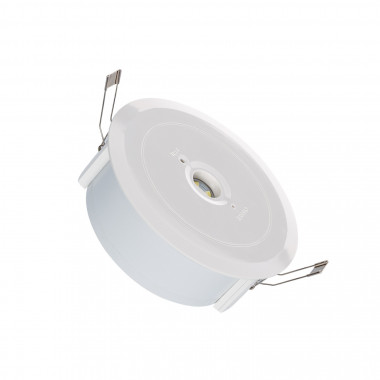 Luce Emergenza LED Superficie/Incasso 120lm Permanente/Non Permanente  Circolare Foro Ø136 mm - Ledkia