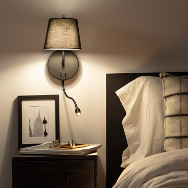 Lampada da parete lampada da lettura lampada da parete Flexo camera da  letto letto con cavo