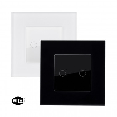 Product of Smart WiFi Double Touch Switch with Modern Glass Frame