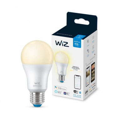 Produit de Ampoule LED Intelligente WiFi + Bluetooth E27 806 lm A60 Dimmable WIZ 8W