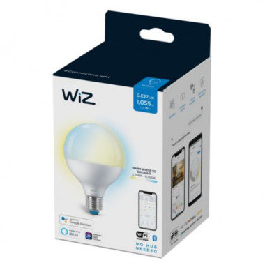 Produit de Ampoule LED Intelligente WiFi + Bluetooth E27 1055 lm G95 CCT Dimmable WIZ 11W