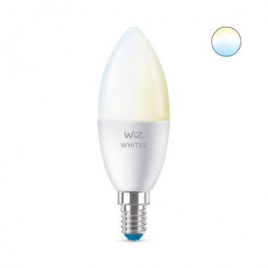 Product of Pack of 2u 4.9W E14 C37 Smart WiFi + Bluetooth WIZ CCT Dimmable LED Bulbs 