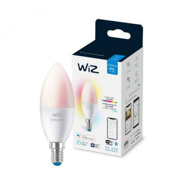 Produkt von LED-Glühbirne Smart E14 4.9W 470 lm C37 WiFi + Bluetooth Dimmbar RGB+CCT WIZ