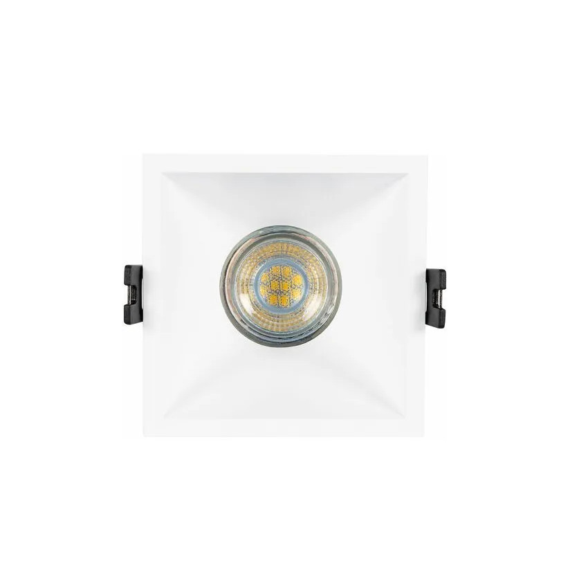 Product van Vierkante Inbouw Ring Laag  UGR Voor LED GU10 / GU5.3 Led Lamp Zaagmaat 85x85 mm
