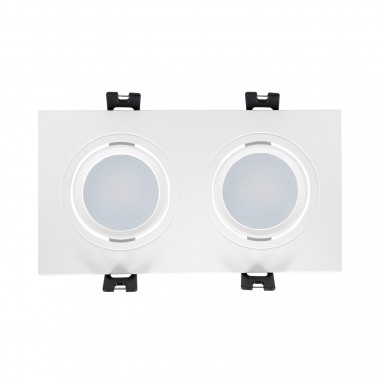 Produkt od Stropní Podhledové Downlight LED Svítidlo 6W GU10 Čtvercové Naklápěcí Výřez 75x150mm PC 