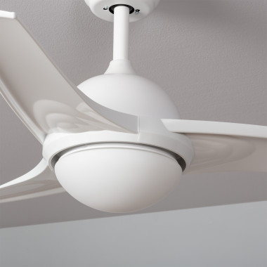 Ventilatore da Soffitto Bianco Luce LED a Pale Lampada Lampadario E  Telecomando • BricoLiveRoma