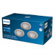 Produkt von 3er Pack LED Downlight Einbaustrahler 5.5W PHILIPS Sparkle Dimmbar Schnitt Ø 70 mm