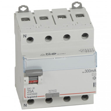 Interruttore Differenziale Industriale 4P 300mA 25-63 A 10kA Classe AC DX³ 411664 LEGRAND