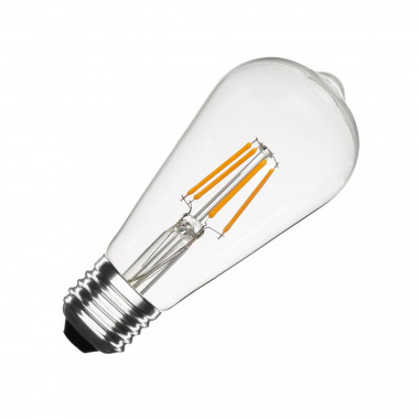 ST64 E27 5.5W transparante big lemon LED lamp (dimbaar)