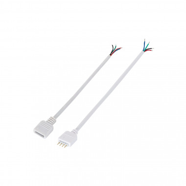 DC Kabel Verlängerung 3,0 m weiß LED Steckverbinder 2,1 / 5,5 mm