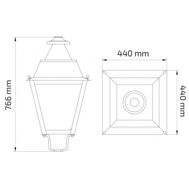 Product of 40W LED Street Light 1-10V Dimmable LUMILEDS PHILIPS Xitanium Villa