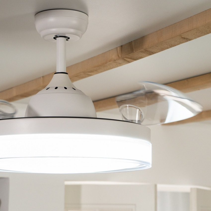 Product of Caicos Silent Ceiling Fan with DC Motor in White 106cm 