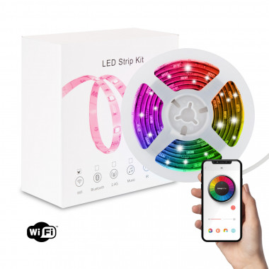 Ruban LED multicolore SmartLife, 5 m, Wi-Fi, Android/iOS, IP65
