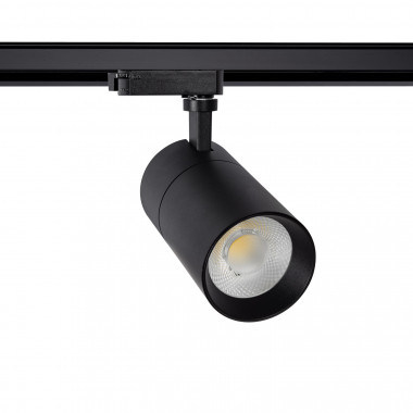 Spot LED New Mallet Dimmable 20W Noir No Flicker (UGR 15) pour Rail Monophasé
