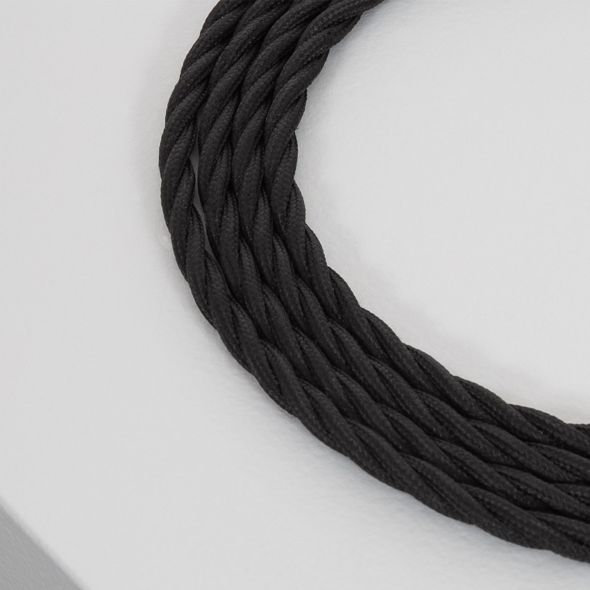 Produkt od Elektrický Textilní Kabel Spletená Černá
