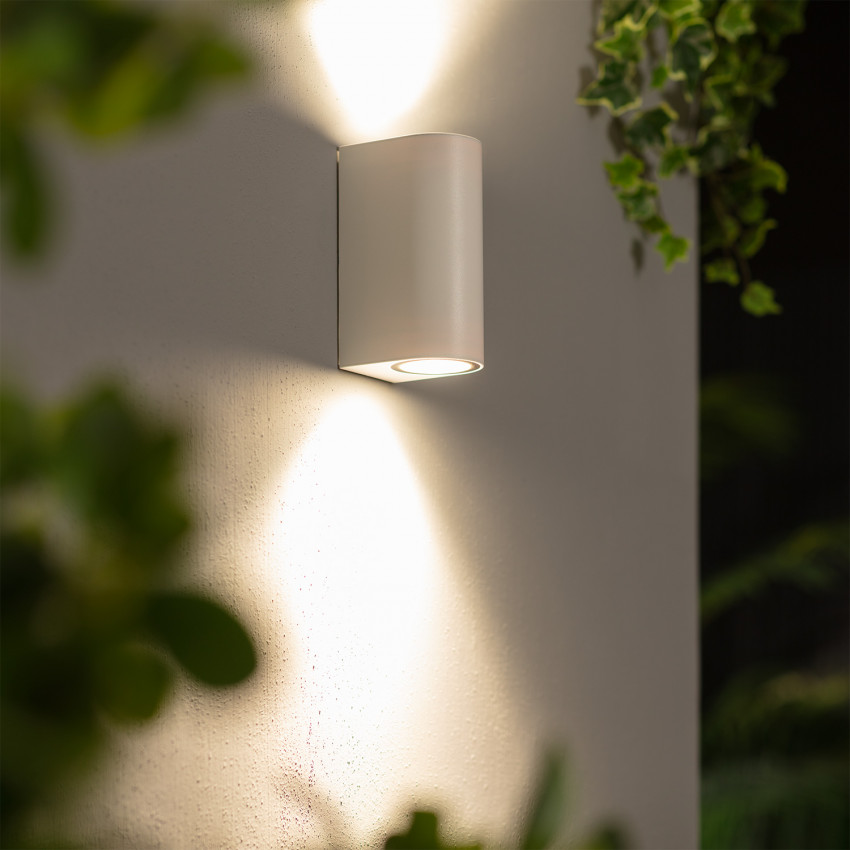 Product of Gala Double-Sided Outdoor LED Wall Light in White 