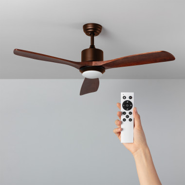 Forest Silent Ceiling Fan with DC Motor in Brown 132cm