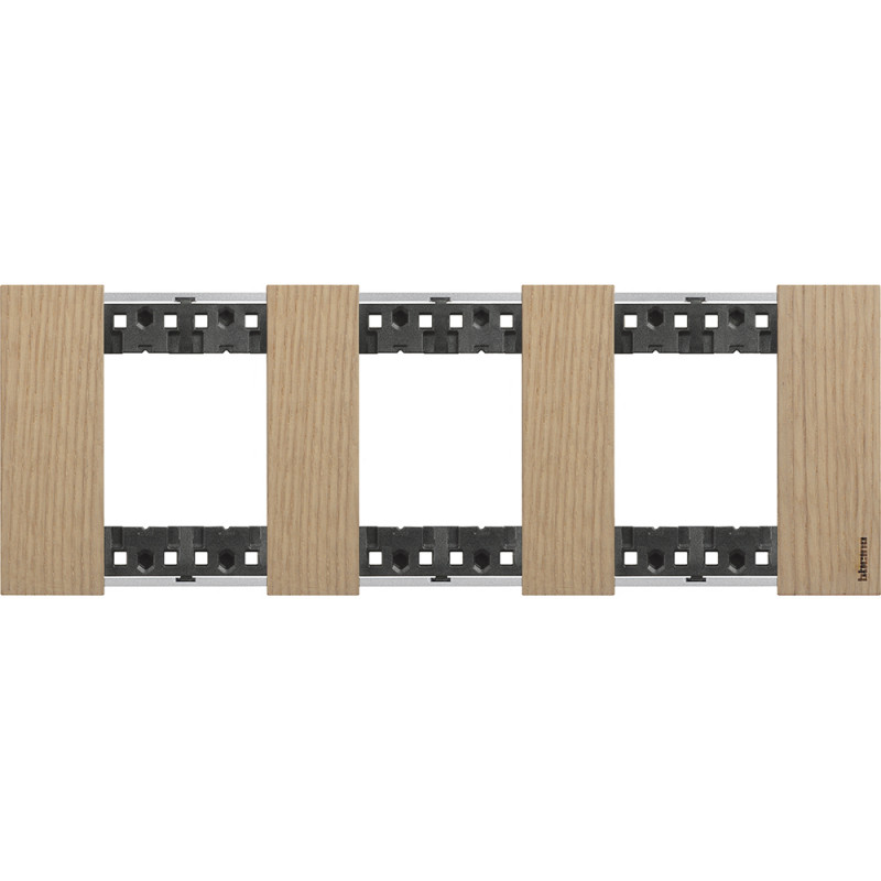 BTicino Living Now 2 x 3 KA4802M3L_ Wooden Module Plate Cover