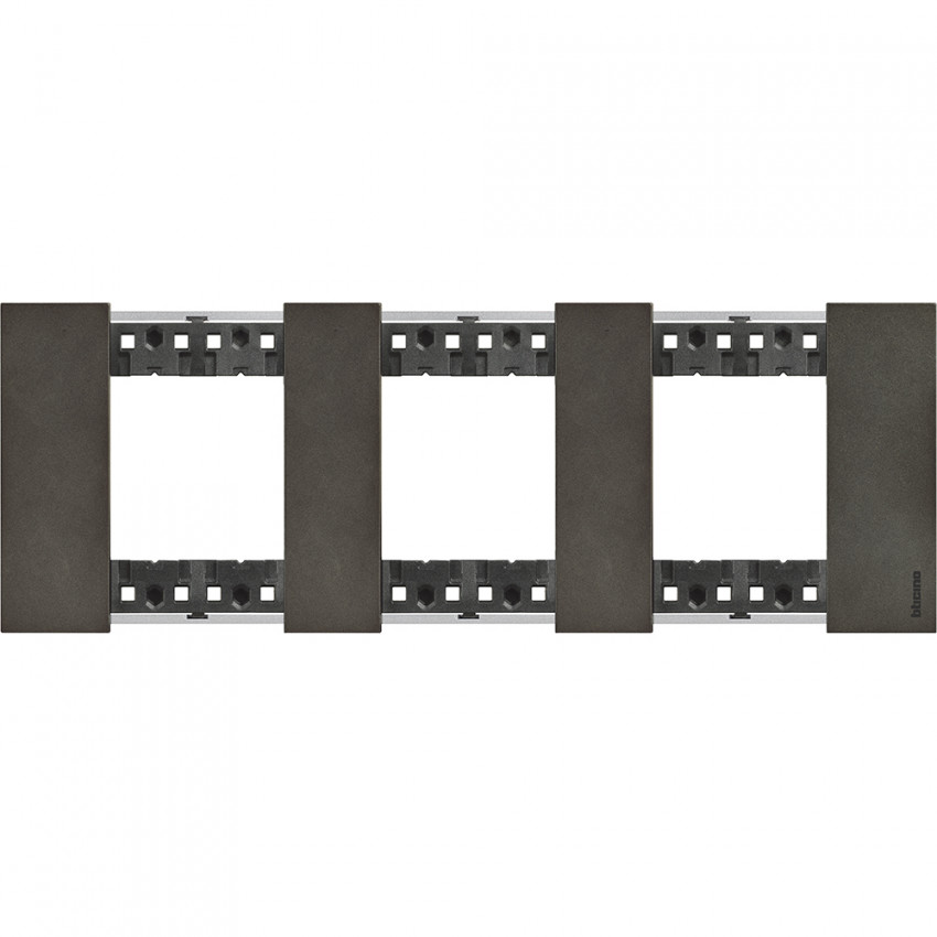 Product of BTicino Living Now 2 x 3 KA4802M3__ Metal Module Plate Cover